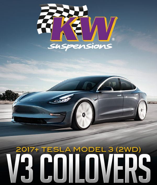 KW SUSPENSIONS V3 COILOVER KIT: 2017+ TESLA MODEL 3 (2WD) - 0