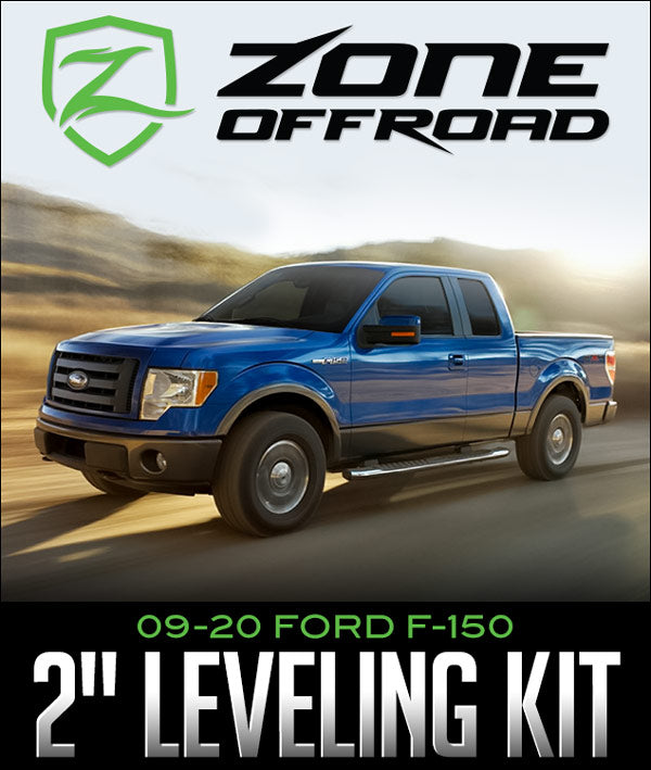 ZONE OFFROAD 2" STRUT SPACER LEVELING KIT: 2009–2020 FORD F-150 - 0