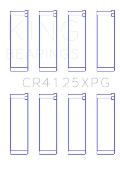 King Subaru EJ20/EJ22/EJ25 (Suites 52mm Journal Size) (Size STDX) Tri-Metal Perf Rod Bearing Set