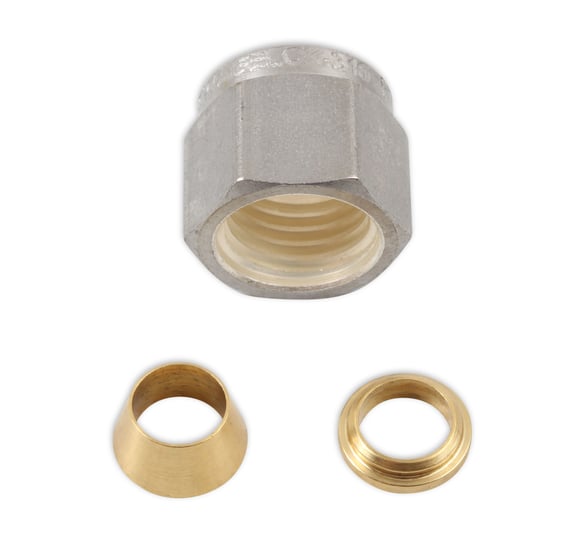 RACEPAK WELDMENT NUT & FERRULE 1/4