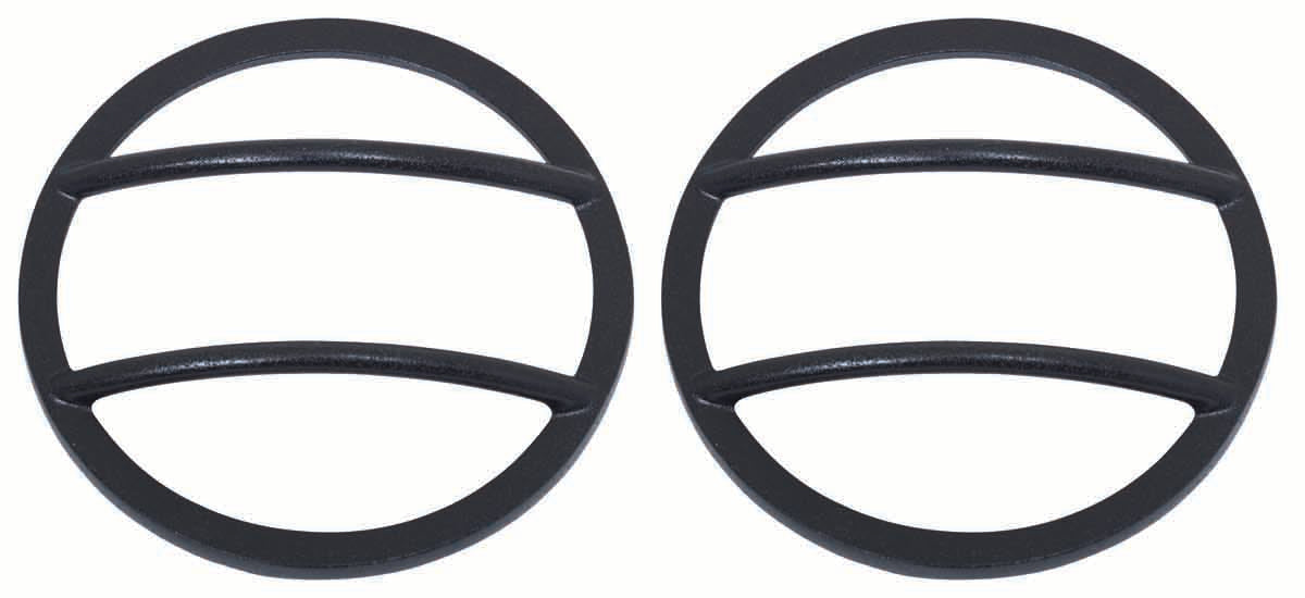 Kentrol 07-18 Jeep Wrangler JK Front Marker Covers Pair - Textured Black