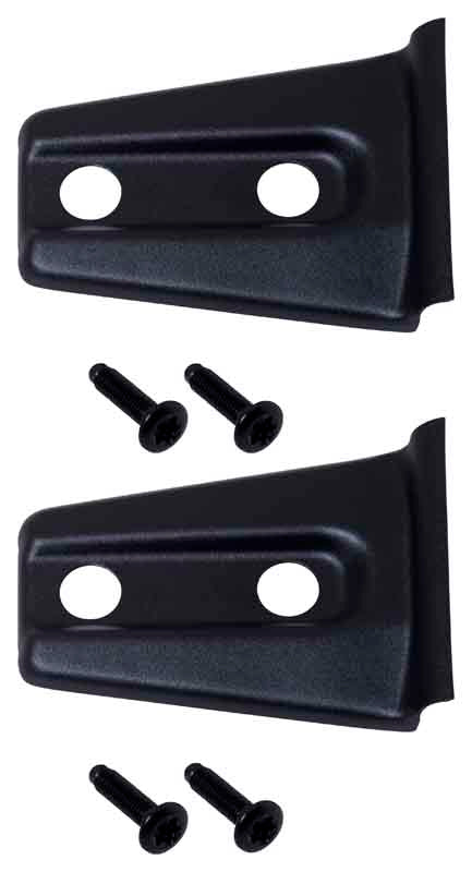 Kentrol 07-18 Jeep Wrangler JK Hood Hinge Overlays Pair- Textured Black