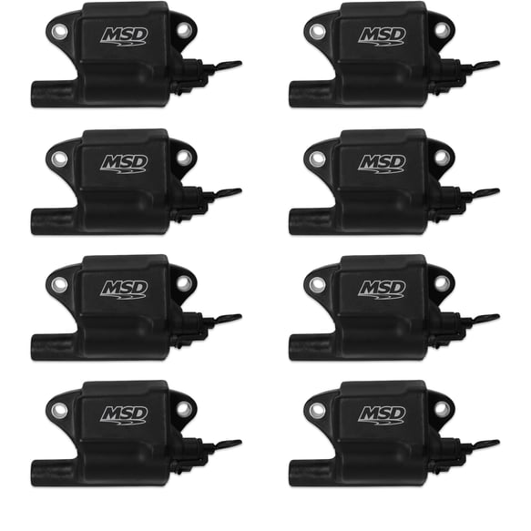 RACEPAK Coils. Black.GM LS Series (LS-2/7). 8-Pk