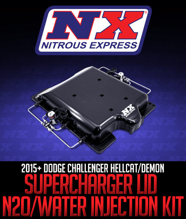 NITROUS EXPRESS SUPERCHARGER LID NITROUS/WATER INJECTION KIT: 2015+ DODGE CHALLENGER HELLCAT/DEMON - 0