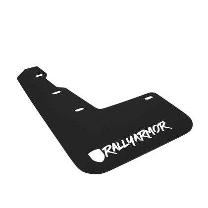 Rally Armor 15+ Subaru WRX & STi Sedan Only UR Black Mud Flap w/ White Logo and Altered Font - 0