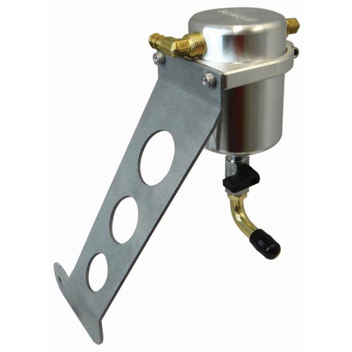 Moroso 05-13 Chevrolet Corvette/06-13 ZO6 Air/Oil Separator Catch Can - Large Body - Billet Aluminum