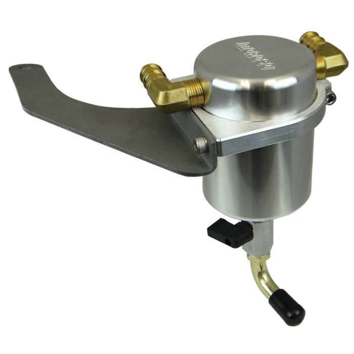 Moroso 15-19 Ford Mustang EcoBoost Air/Oil Separator Catch Can - Large Body - Billet Aluminum