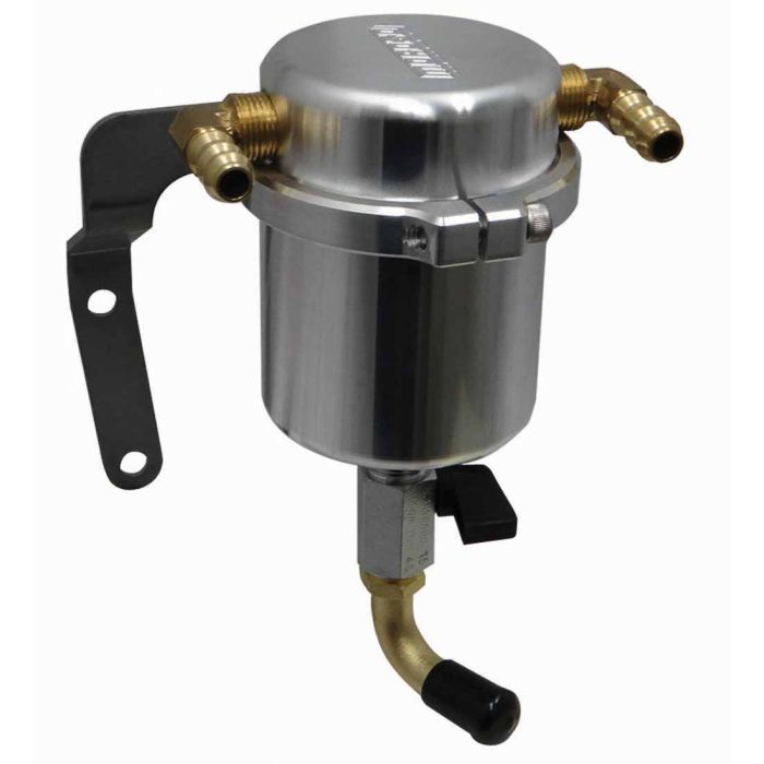 Moroso 14-19 Chevrolet Corvette (Non ZO6) Air/Oil Separator Catch Can - Large Body - Billet Aluminum