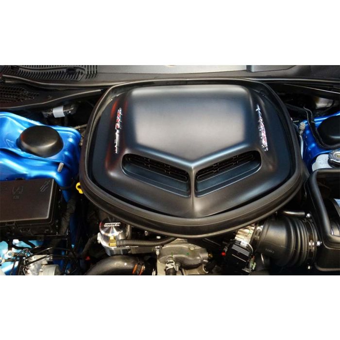 Moroso 15-Up Dodge Challenger 5.7/6.4L (w/Shaker Hood) Air/Oil Separator Catch Can - Billet Aluminum - 0