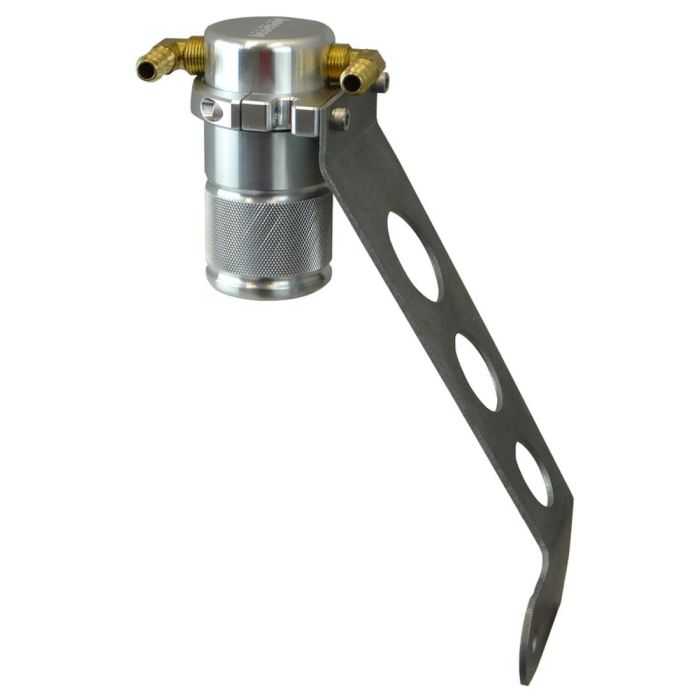 Moroso 05-13 Chevrolet Corvette/06-13 ZO6 Air/Oil Separator Catch Can - Small Body - Billet Aluminum