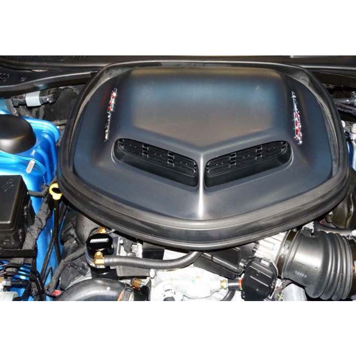 Moroso Dodge Challenger 5.7/6.4L (w/Shaker Hood) Air/Oil Separator Catch Can - Billet Aluminum - 0