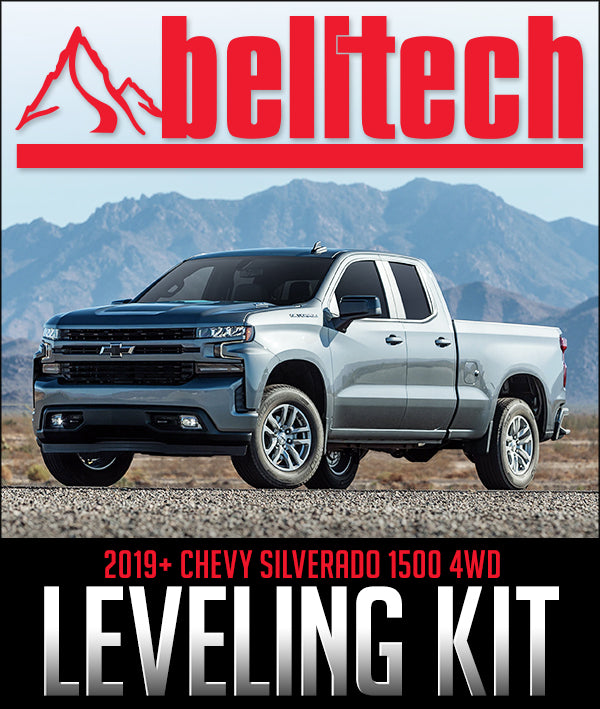 BELLTECH LEVELING COILOVER KIT: 2019+ CHEVROLET SILVERADO 1500 4WD