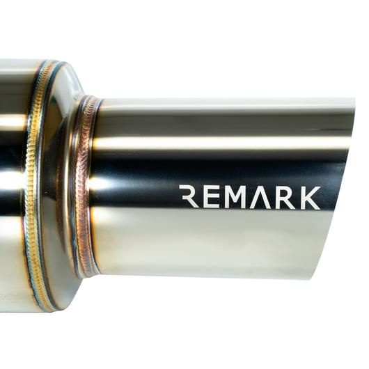 Remark 2015+ Subaru WRX/STI (VA) R1-Spec Single-Exit Cat-Back Exhaust w/ Stainless Steel Muffler - 0