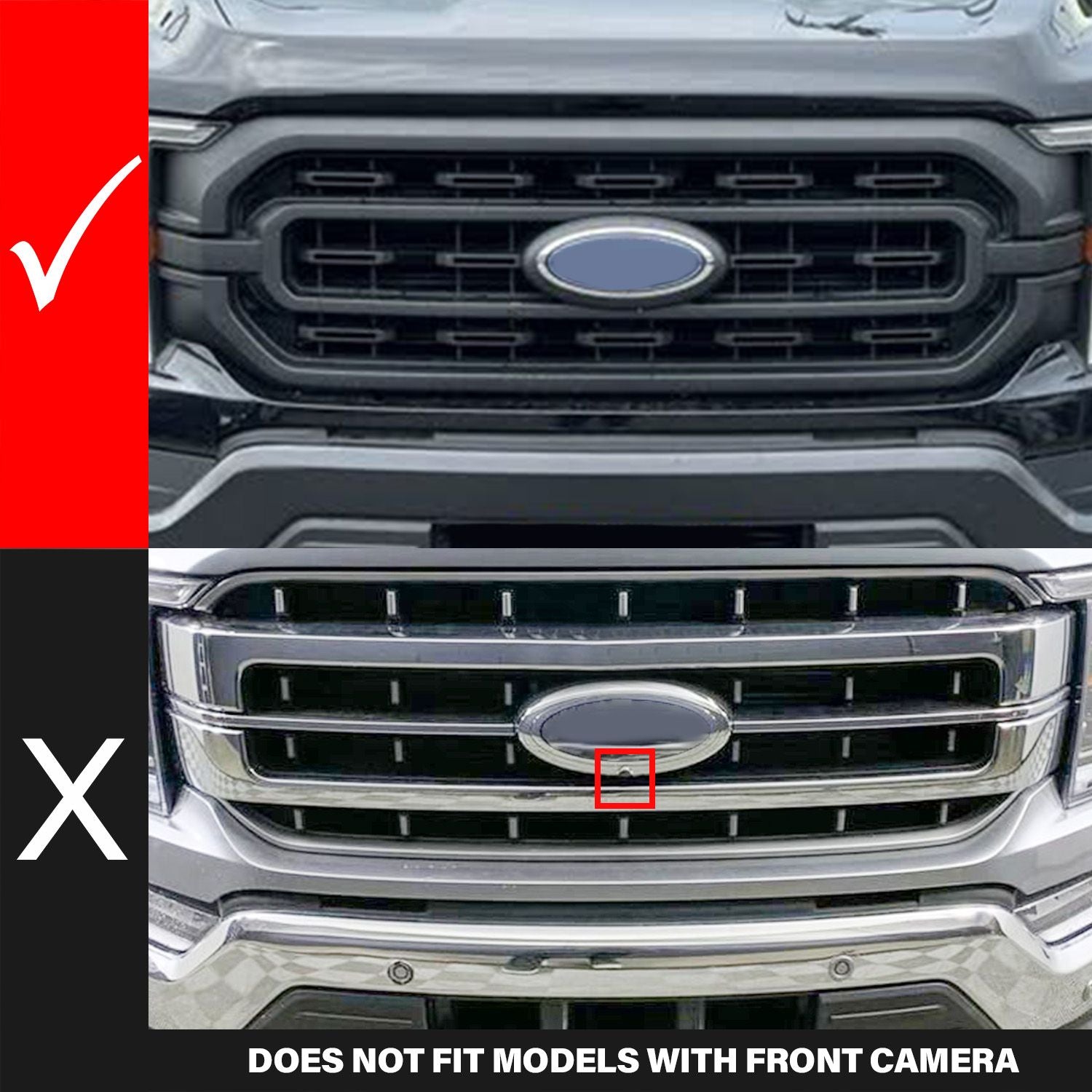 FORD F-150 21- 23 NEXUM SERIES BLACK LED GRILLE W/ IGNITION INITIATION FEATURE & RUNNING LIGHT BAR