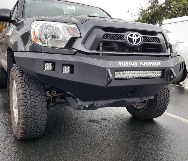 Road Armor 12-15 Toyota Tacoma Stealth Front Non-Winch Bumper - Tex Blk - 0