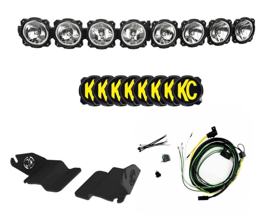 KC HiLiTES Gravity LED Pro6 50" Light Bar Kit: 2021+ Ford Bronco