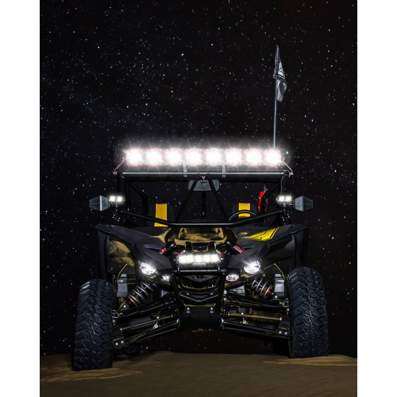 KC HiLiTES Yamaha YXZ1000R 39in. Pro6 Gravity LED 6-Light 120w Combo Beam Overhead Light Bar System - 0