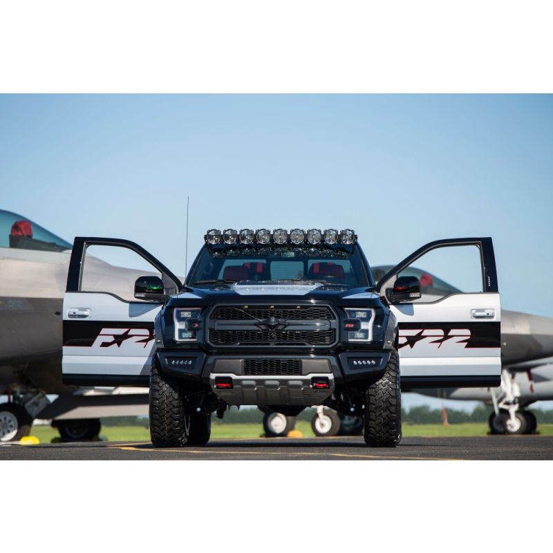 KC HiLiTES 17-18 Ford Raptor 57in. Pro6 Gravity LED 9-Light 180w Combo Beam Overhead Light Bar Sys - 0