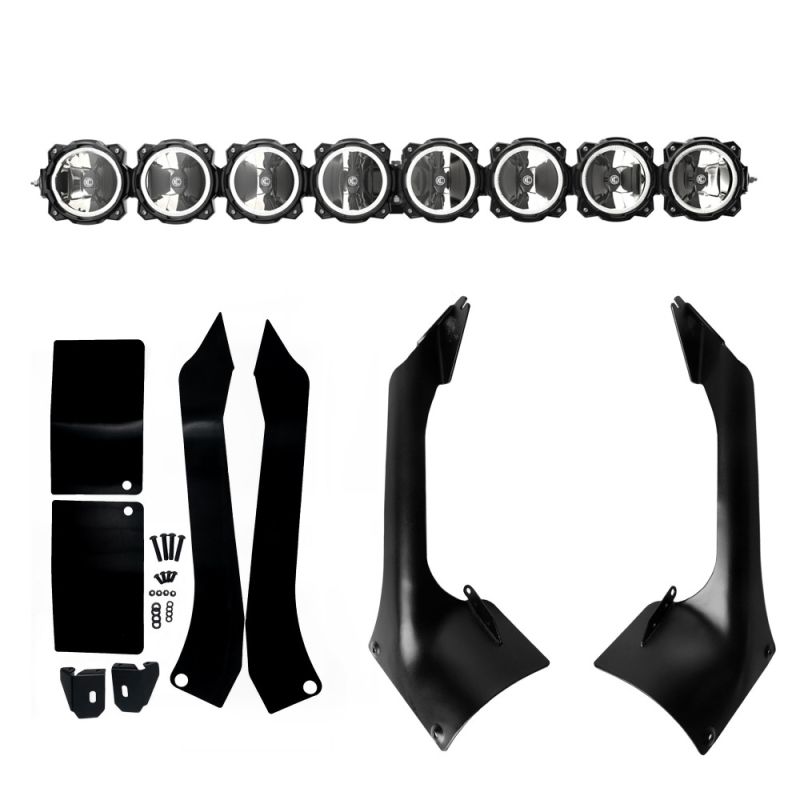 KC HiLiTES Jeep JL/JT 50in. Pro6 Gravity LED 8-Light 160w Combo Beam Overhead Light Bar System