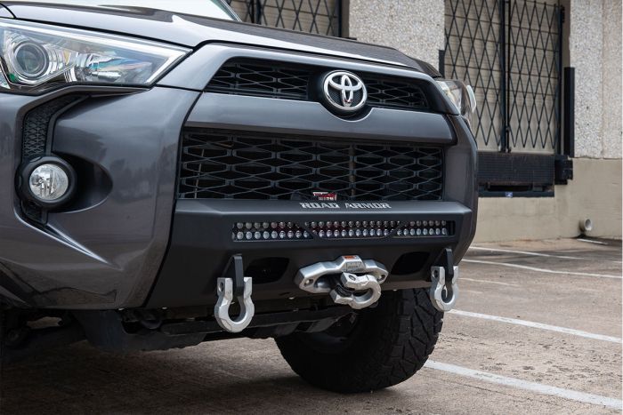 Road Armor 14-21 Toyota 4Runner Stealth Fr Low Profile Hidden Winch Bumper w/30in Single Row Light