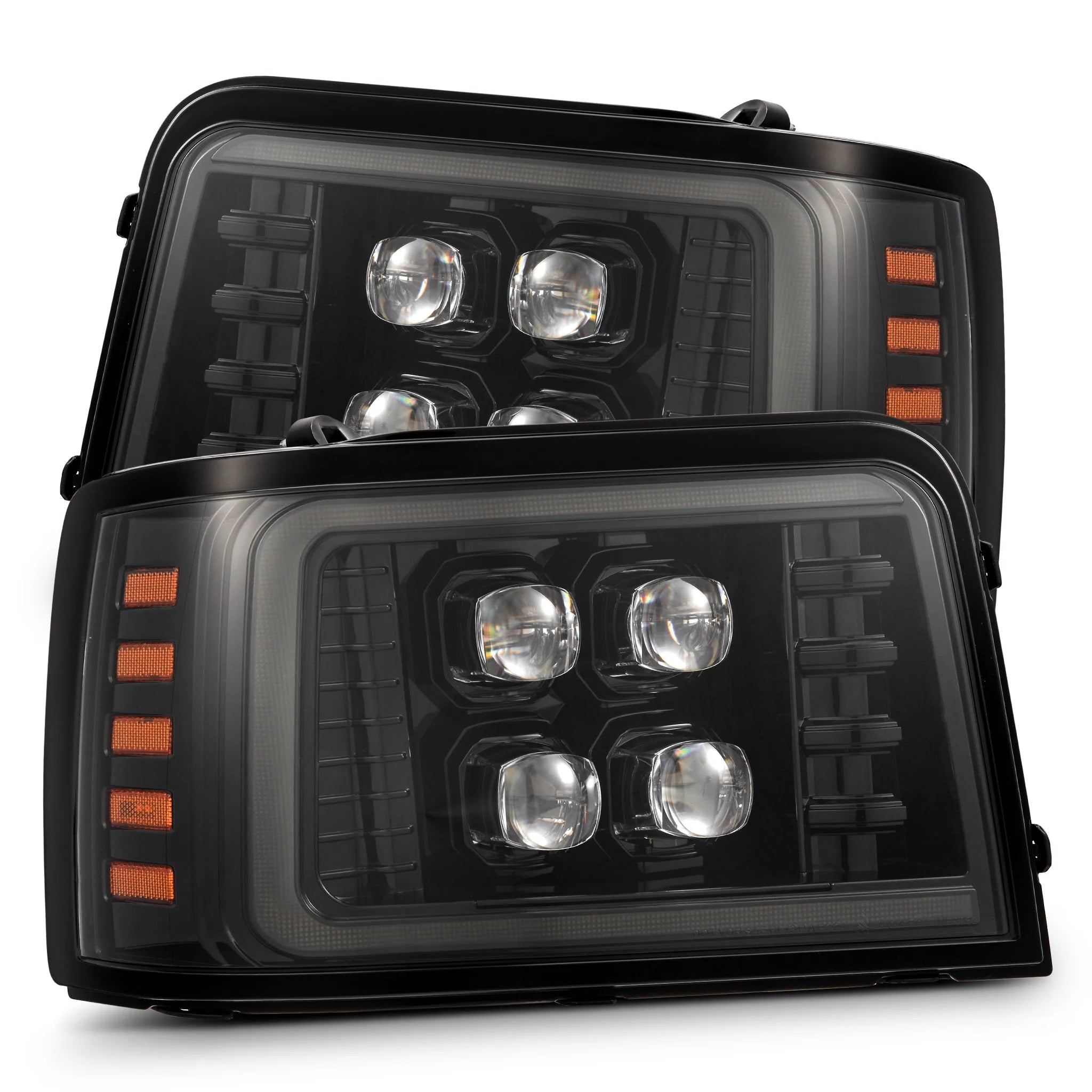 92-96 Ford F-Series/Bronco NOVA-Series LED Projector Headlights Alpha-Black