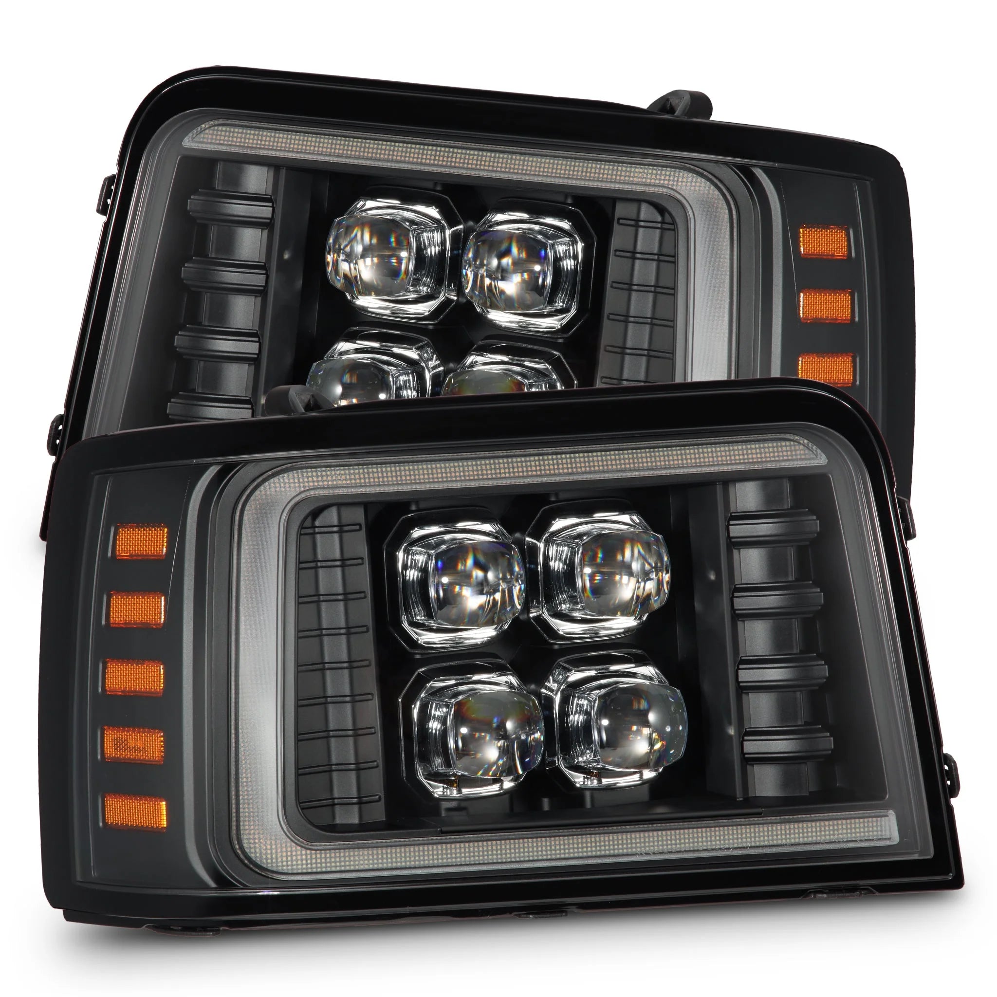 92-96 Ford F-Series/Bronco NOVA-Series LED Projector Headlights Black