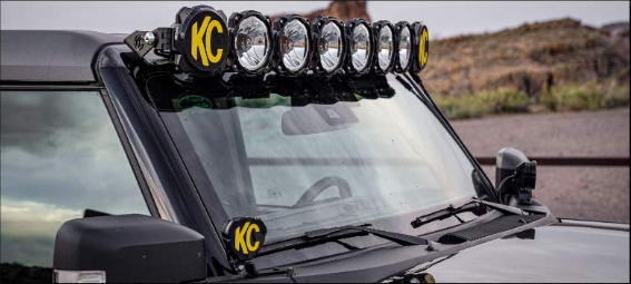 KC HiLiTES Gravity LED Pro6 50" Light Bar Kit: 2021+ Ford Bronco - 0