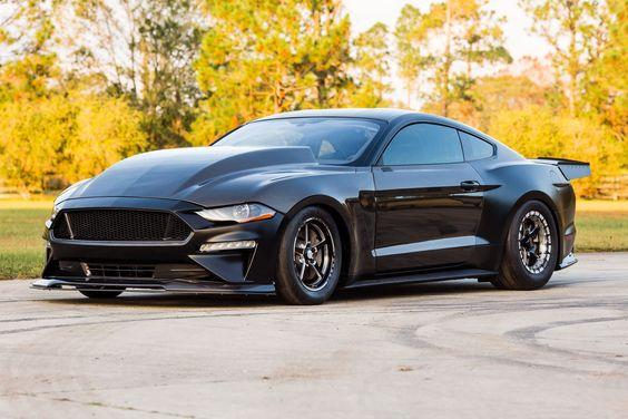 Anderson Composites 2018 Ford Mustang Double Sided Type-CJ 4in Carbon Fiber Cowl Hood