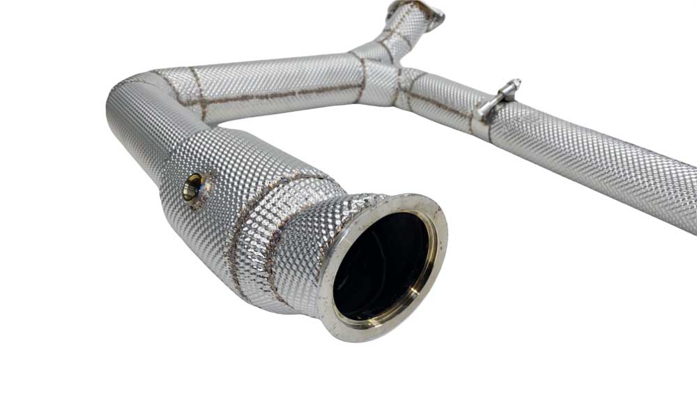 Racing Dynamics Catted Downpipe With Heat Shielding - Porsche Cayman / Boxster 718 2016 -2021 , 4 Cylinder