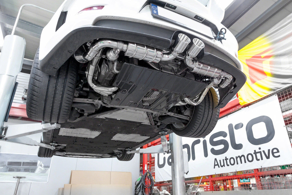 Porsche 991.1 GT3/RS - Complete Racing Valve Exhaust, Header With 200 Cell Sport Cat, & Carbon Underbody Cover (With CES-3 Remote)