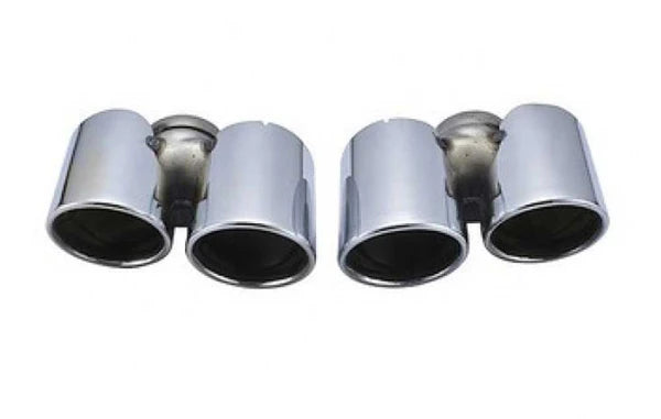 Racing Dynamics Sport Quad Style Tailpipe Tips (Chrome) - Porsche 991.1 911 3.6L/3.8L | 991-08-00-325