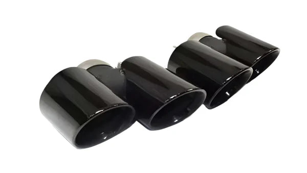 Racing Dynamics Sport Quad Style Tailpipe Tips (Black) - Porsche 991 911 3.6L/3.8L | 991-08-00-325B