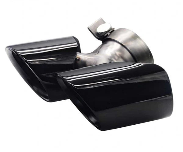 Racing Dynamics Sport Quad Style Tailpipe Tips (Black) - Porsche 991.2 911 3.6L/3.8L | 991-08-00-376B