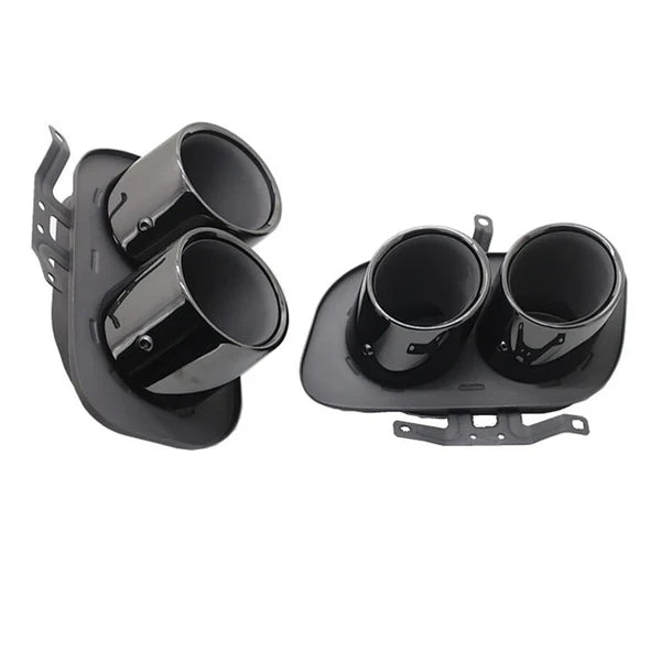 Racing Dynamics Tail Pipe Tips (Black) - Porsche 992 911 | 992-08-00-620B