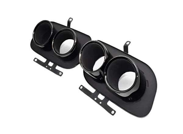 Racing Dynamics Tail Pipe Tips (Black) - Porsche 992 911 | 992-08-00-620B