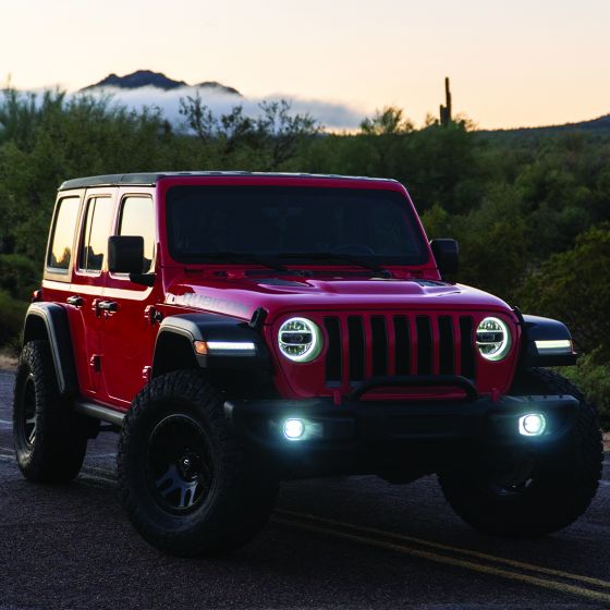 RIGID INDUSTRIES 360-SERIES 4" LED FOG LIGHTS: 2018+ JEEP WRANGLER - 0