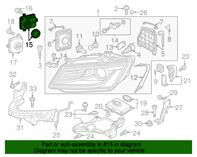 2010-2017 Audi/Porsche/VW Control Module 8K0941597B