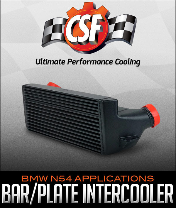 CSF 04-13 BMW 335i/xi (E90/E91/E92/E93) High Performance Stepped Core Bar/Plate Intercooler