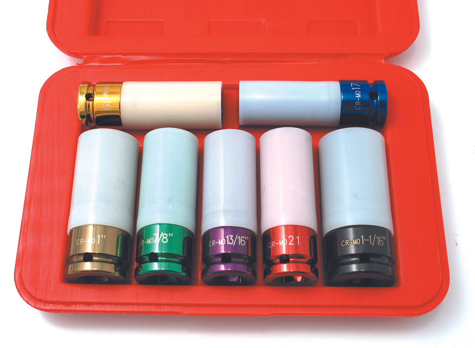 A159 - 7 Pc. Thin-Wall Impact Socket Set