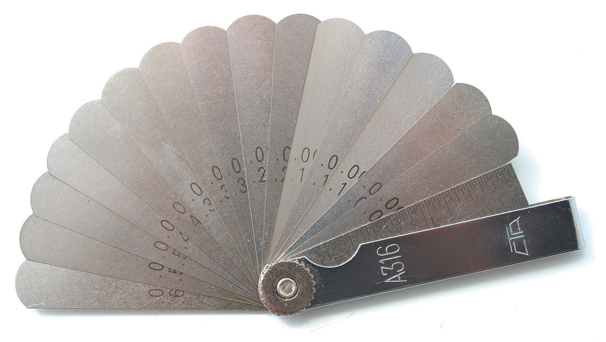 A316 - 15-Blade Standard Feeler Gauge