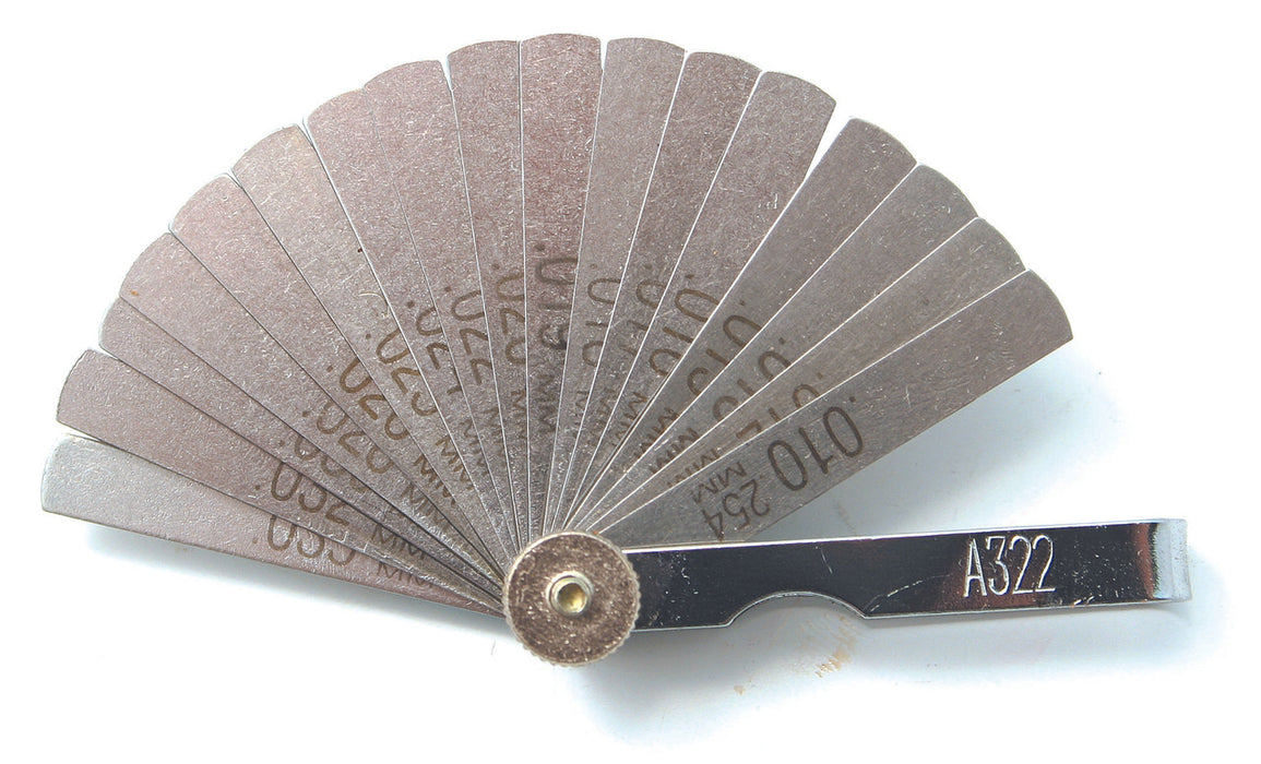 A322 - 17-Blade Mini Feeler Gauge