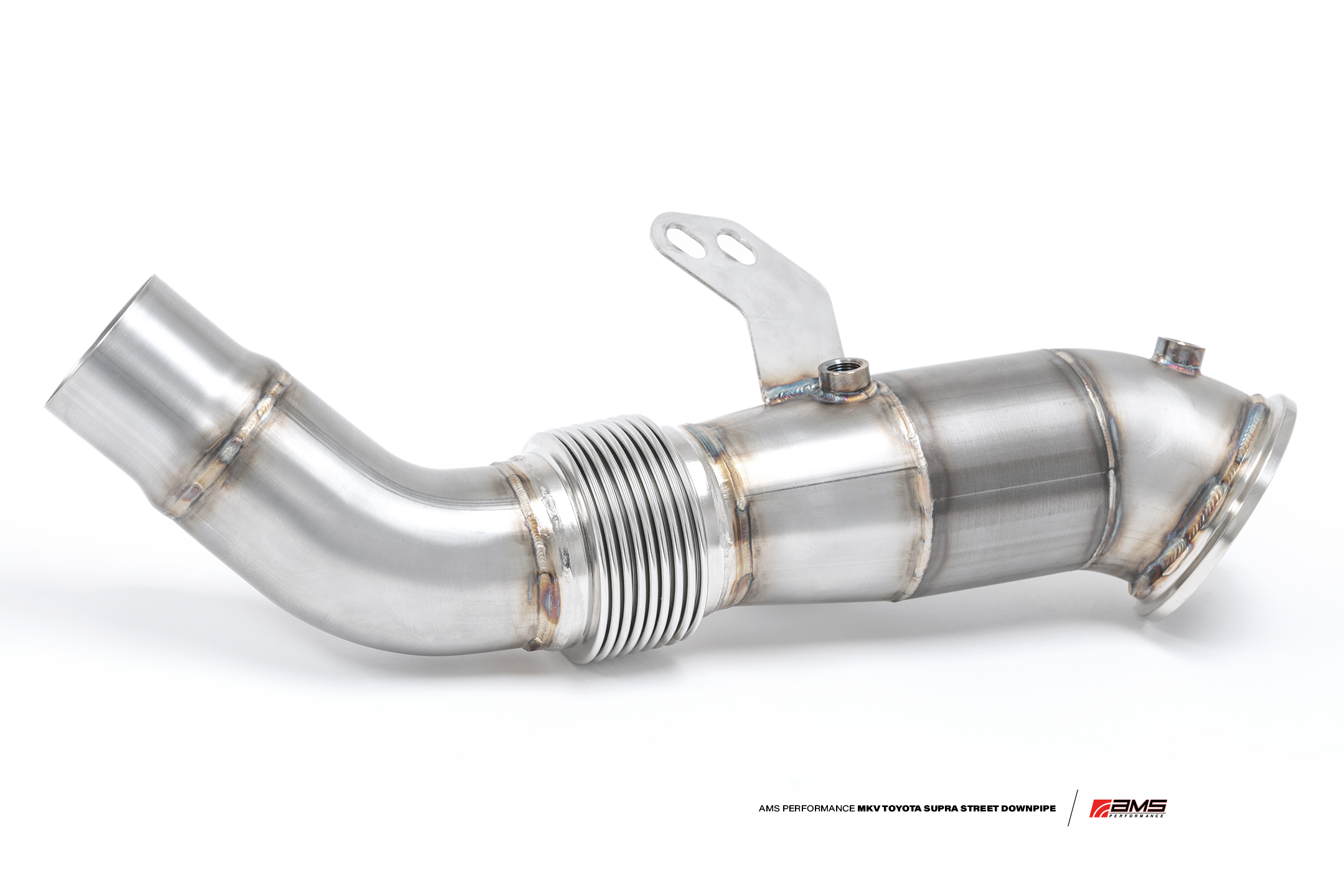 AMS Performance Toyota GR Supra Street Downpipe W/ EPA-Verified Ultra High Flow GESI Catalytic Converter