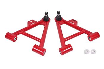 BMR 79-93 Fox Mustang Lower Non-Adj. A-Arms (Coilover Only) w/ STD. Ball Joint (Poly) - Red