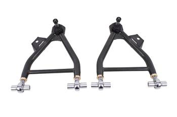 BMR 94-04 Mustang Lower A-Arms (Coilover Only) w/ Adj. Rod End & Tall Ball Joint - Black Hammertone