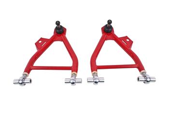 BMR 94-04 Mustang Lower A-Arms (Coilover Only) w/ Adj. Rod End and Tall Ball Joint - Red