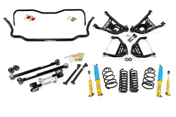 UMI Performance 1964 GM A-Body Handling Kit 1in Lowering Stage 3 - Black