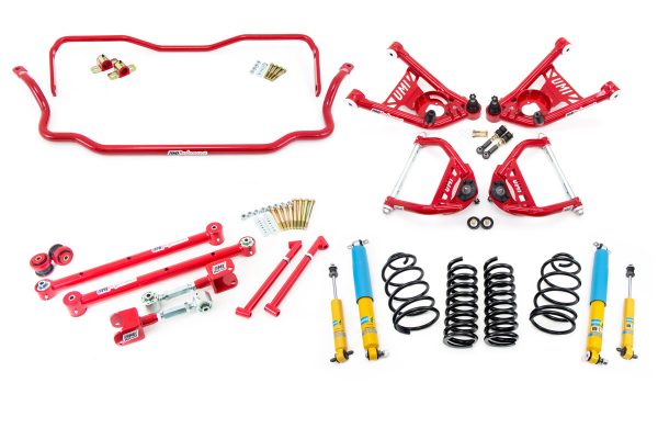 UMI Performance 65-66 GM A-Body Handling Kit 1in Lowering Stage 3 - Red