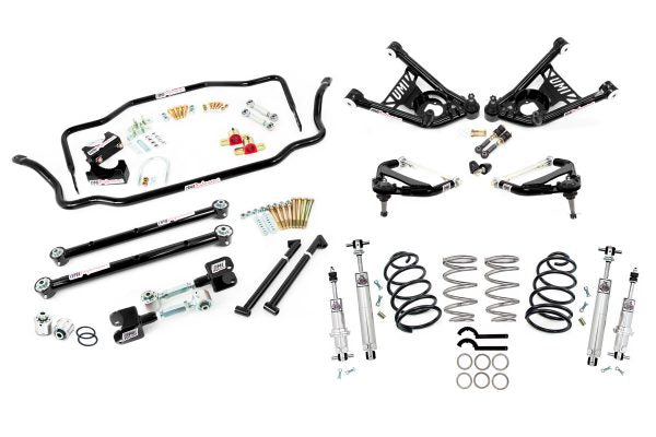 UMI Performance 1967 GM A-Body Handling Kit Stage 5 450lb Springs 1in Drop - Black