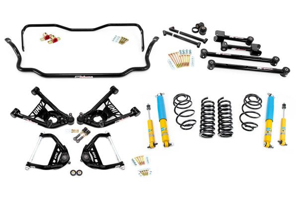 UMI Performance 68-72 GM A-Body Handling Kit 2in Lowering Stage 2 - Black