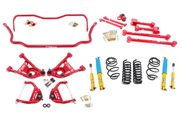 UMI Performance 68-72 GM A-Body Handling Kit 2in Lowering Stage 2 - Red